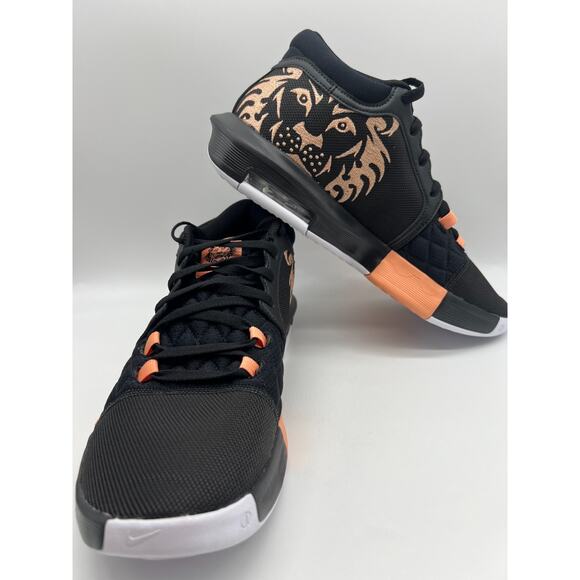 Nike LeBron Witness 8 Black Apricot Agate White HQ2139 001 Men\'s 11 main image 4
